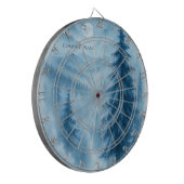 エレガント冬の森の企業のホリデーギフト ダーツボード (正面左)