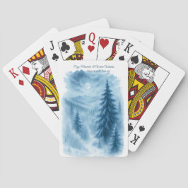 エレガント冬の森の企業のホリデーギフト トランプ