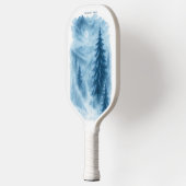 エレガント冬の森の企業のホリデーギフト ピックルボールラケット (左)