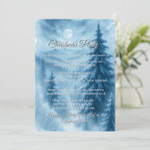 エレガント冬の森の企業のホリデーギフト 招待状 (スタンド正面)