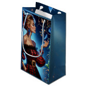 エレガント冬の私の忘れタペストリー スモールペーパーバッグ (裏面アングル)