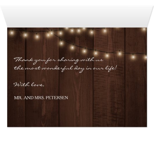 エレガント冬の素朴フローラ結婚 |ありがとうございます (内部横(下))