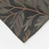 エレガント冬の鹿自然デザイン フリースブランケット (角)