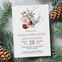 エレガント冬フローラシンプルホリデーオープンハウス