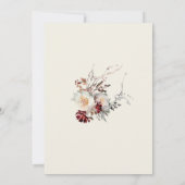 エレガント冬フローラシンプルホリデーオープンハウス 招待状 (裏面)