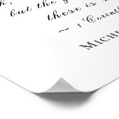 エレガント冬フローラ結婚聖なる書物、 経典 ポスター (角)