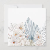 エレガント冬ブルーボヘミアンフローラブライダルシャワー (裏面)