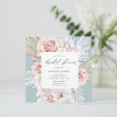 エレガント冬ブルーボヘミアンフローラブライダルシャワー (スタンド正面)