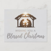 エレガント出生シーンクリスマスカード シーズンポストカード (正面)