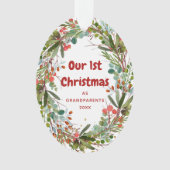 エレガント初めてのクリスマスリース オーナメント (正面)