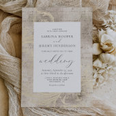 エレガント動揺してアイボリー結婚ズ 招待状