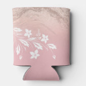 エレガント勾配モダンバラ金ゴールドグリッターフローラ 缶クーラー (裏面)