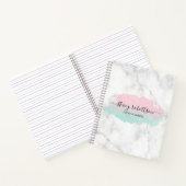 エレガント勾配モダンバラ金ゴールドミントグリッター ノートブック (内部)