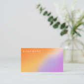 エレガント勾配名刺 名刺 (スタンド正面)