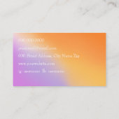 エレガント勾配名刺 名刺 (裏面)