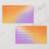 エレガント勾配名刺 名刺 (正面/裏面)