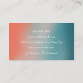 エレガント勾配名刺 名刺 (裏面)