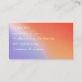 エレガント勾配名刺 名刺 (裏面)