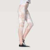 エレガント勾配銅バラ金ゴールドグリッター大理石 レギンス (右)