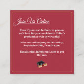 エレガント卒業モダンパーティのエンクロージャカード エンクロージャーカード (正面)