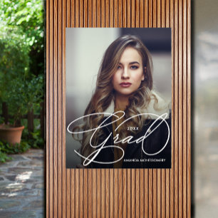 エレガント卒業写真卒業パーティー ポスター