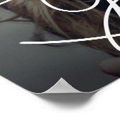 エレガント卒業写真卒業パーティー ポスター (角)