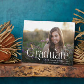 エレガント卒業写真記念の台本 フォトプラーク (側面)