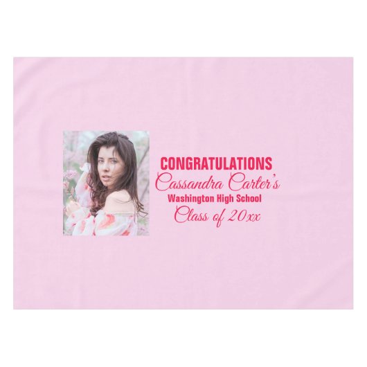 エレガント卒業写真 テーブルクロス (正面(横))