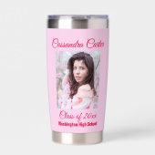 エレガント卒業写真 保温保冷タンブラー (正面)