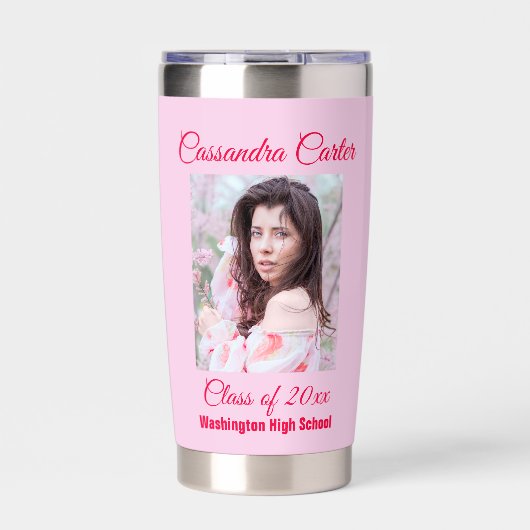 エレガント卒業写真 保温保冷タンブラー (正面)