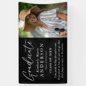 エレガント卒業写真・引用文卒業 横断幕 (縦)