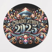 エレガント卒業品種2025 ラベル (デザイン2)