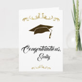 エレガント卒業式 カード (正面)