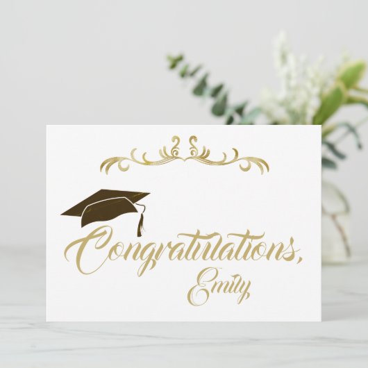 エレガント卒業式 カード (スタンド正面)