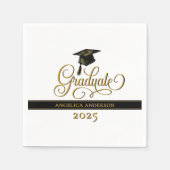 エレガント卒業式 スタンダードカクテルナプキン (正面)
