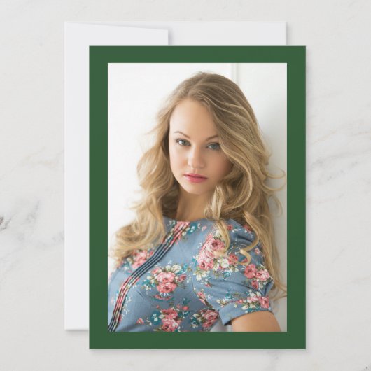 エレガント卒業式 招待状 (裏面)