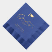 エレガント卒業生パーソナライズされた成 箔ナプキン (右)