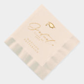 エレガント卒業生パーソナライズされた成 箔ナプキン (右)