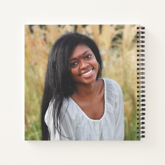 エレガント卒業生2フォトスクエア ノートブック (裏面)