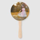 エレガント卒業記念写真卒業 ハンドファン (正面)