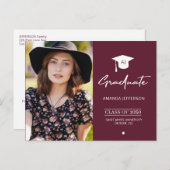 エレガント卒業 ポストカード (正面/裏面)