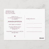 エレガント卒業 ポストカード (裏面)