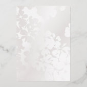 エレガント単色モダン銀箔招待状 箔招待状 (裏面)