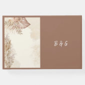 エレガント卵中性パンパ結婚スグラス ゲストブック (裏面)