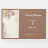 エレガント卵中性パンパ結婚スグラス ゲストブック (正面)