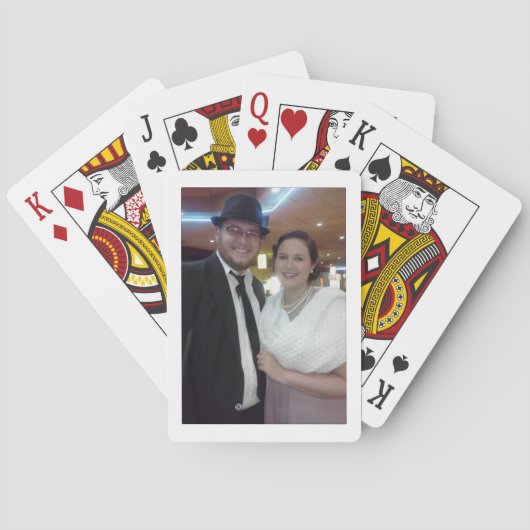 エレガント可愛いアートカップルデザイン トランプ (裏面)