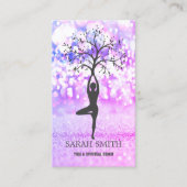 エレガント可愛いエレガント《写真》ぼけ味ダイヤモンドヨガ 名刺 (正面)