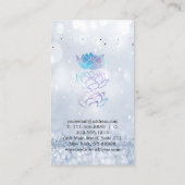 エレガント可愛いエレガント《写真》ぼけ味ホログラフィックロータス 名刺 (裏面)