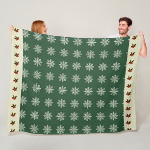 エレガント可愛いシンプルモダンクリスマス フリースブランケット