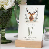 エレガント可愛いダスキーディアーフローラ結婚クレスト テーブルナンバー